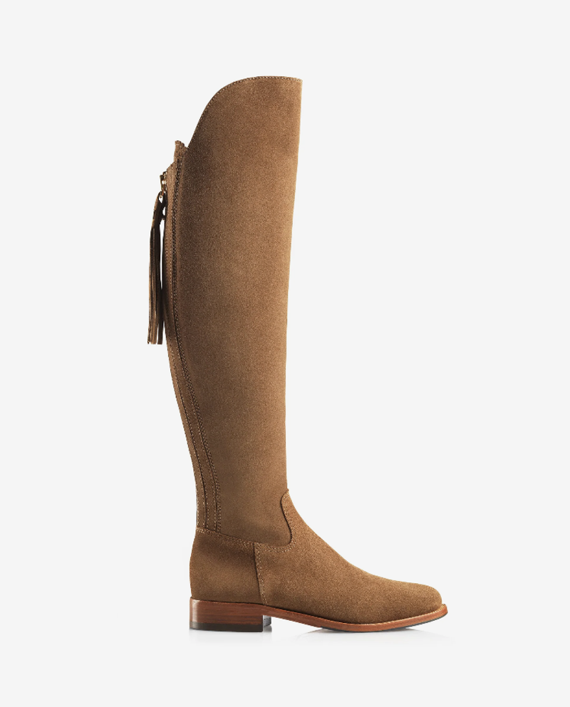 Fairfax and Favor Amira Suede Flat Tan size 36-4